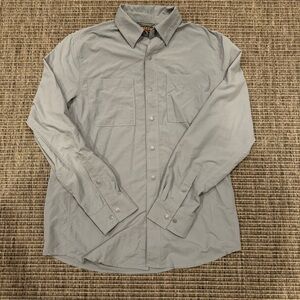 Ridgecut Toughwear Stylish Light Gray Button Down Shirt